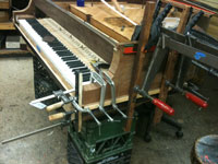 Case repair on Steinway M