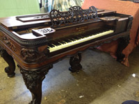 Restored Knabe square grand, front view