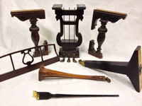 Lyre, legs and other case parts